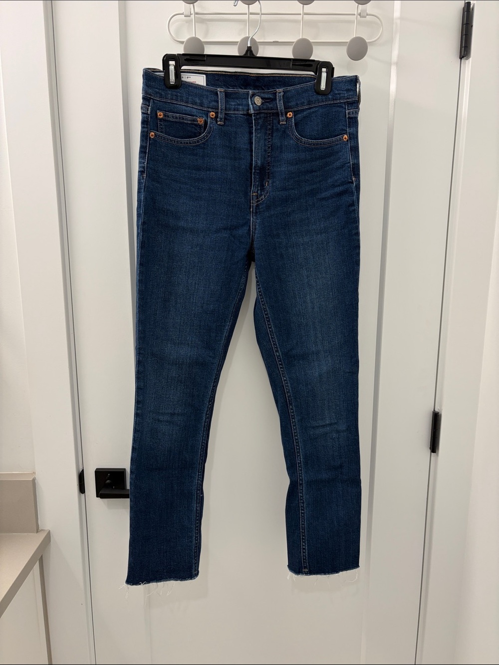 GAP Indigo Cropped High-Rise Jeans